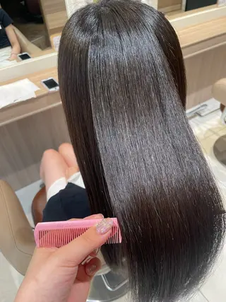 ロング パーマ 韓国ヘアメイク🎀/ 縮毛矯正✨山本媛香のヘアスタイル