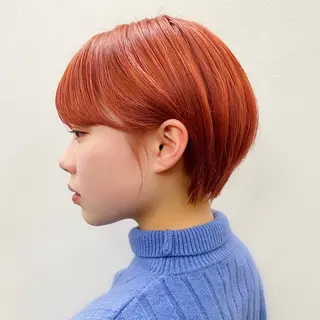 ショート カラー 似合わせレイヤー/ ケアパーマ/高倉のヘアスタイル