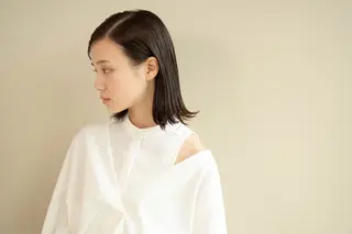 ミディアム レイヤーカット*艶* 蒲生四丁目*山保美月のヘアスタイル