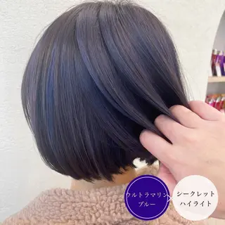 ショート カラー アンブレラカラー💫 フェイスフレーミングのヘアスタイル