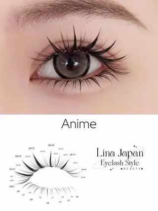 マツエク・マツパ Linanail Nambaのマツエク・マツパデザイン