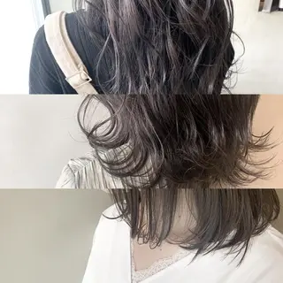 ミディアム カラー ヘアアレンジ ネイル マツエク・マツパ 夜23時まで予約🉑 reverieあきらのヘアスタイル