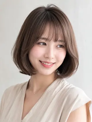ショート カラー パーマ ヘアアレンジ 平川 友理/韓国ヘア💘のヘアスタイル
