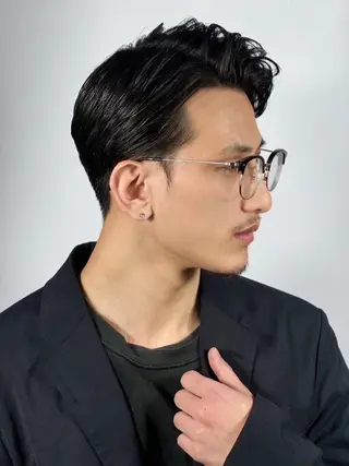 ショート プレミアムバーバー 表参道のヘアスタイル