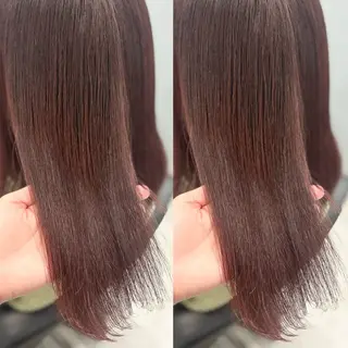 ミディアム カラー ハイトーン🎀 暖色系カラー🎀愛美のヘアスタイル