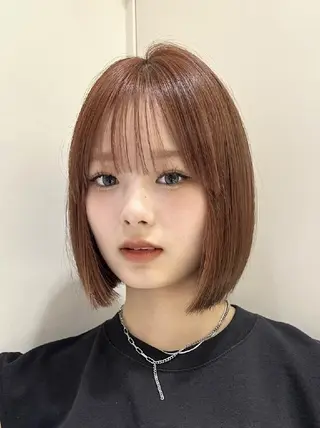 ショート カラー 髪質改善/韓国ヘア /透明感カラー🧸のヘアスタイル