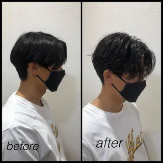 パーマ メンズ 柳田 駿のヘアスタイル