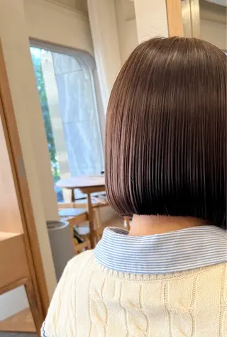 ショート カラー 西山 紗耶香🪽 透明感カラー/ボブのヘアスタイル