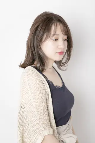 セミロング 似合わせカット 銀座/アライ カズヤのヘアスタイル