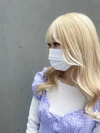 ロング カラー ヘアアレンジ コトミ【メンズ】 【曲がる縮毛矯正】のヘアスタイル