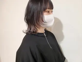 セミロング カラー パル__レイヤー/パ ーマ/デザインカラーのヘアスタイル