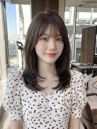 ミディアム 🫧無料カットモデル 💙安藤美海💙のヘアスタイル