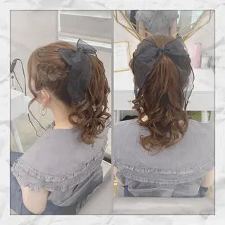 セミロング ヘアアレンジ ヘアセット/着付け 𓇼 まつもと𓇼のその他イメージ