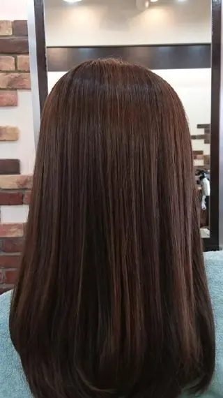 セミロング ツヤ髪ケアカラー✨ 中谷良成のヘアスタイル