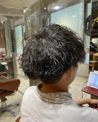 ショート パーマ 新宿/メンズパーマ/ メンズ特化/和田瑞生のヘアスタイル