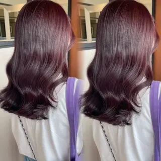 セミロング カラー ブリーチなしカラー kana🐱のヘアスタイル