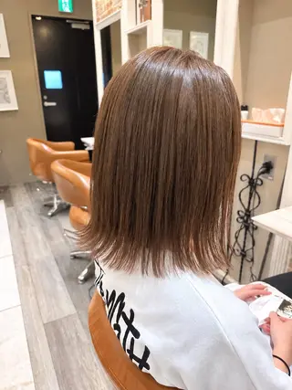 ミディアム カラー 石井秀二郎メンズ パーマ・透明感カラーのヘアスタイル