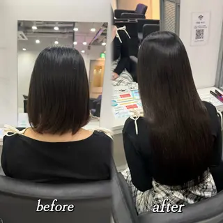 ロング 🦋REISA🦋 エクステ×ハイトーンのヘアスタイル