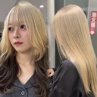 カラー デザイン×ダブルカラ ーHarusa🎀のヘアスタイル