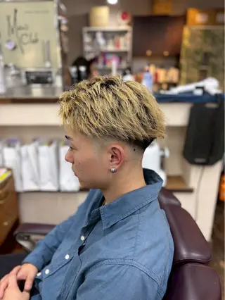 ミディアム カラー メンズ lua店 Yugo(河野有吾)のヘアスタイル