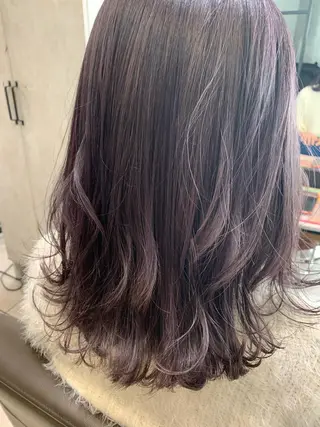 セミロング カラー 美髪矯正✖️似合わせ 🌻ヒトミのヘアスタイル