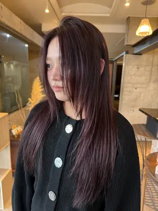 ロング カラー 只野 真衣のヘアスタイル