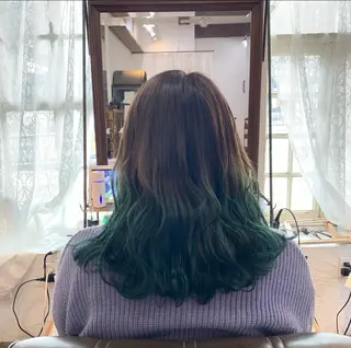 ミディアム カラー 築田 泉のヘアスタイル