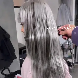 ロング カラー 💜ハイトーン💛 マジカルかいちゃんのヘアスタイル