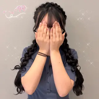 ロング ヘアアレンジ ガーリー /ヘアメ/あつはのヘアスタイル