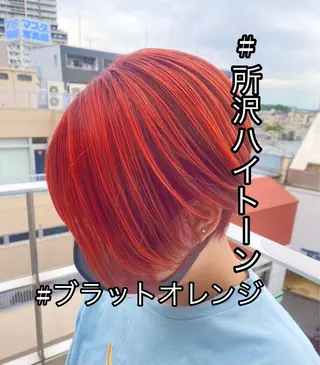 ショート カラー 所沢パーマ セキネユウタのヘアスタイル