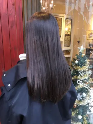 ロング カラー plaatje 義見のヘアスタイル