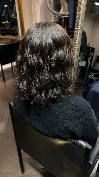 ミディアム パーマ 【カットモデル募集】 武田 好誠のヘアスタイル