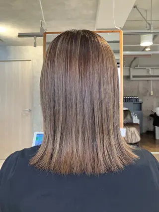 ミディアム カラー ヘアアレンジ 宇都宮美容室 ちなのヘアスタイル