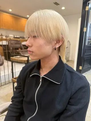 カラー メンズ メンズパーマ特化 三宅陸斗のヘアスタイル