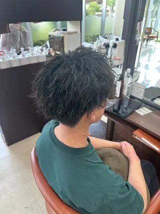 ショート カラー パーマ メンズ 成田No.1 メンズヘア/清和武虎のヘアスタイル