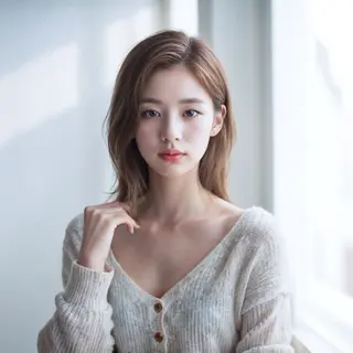 ミディアム 酸性ストレート 髪質改善のヘアスタイル
