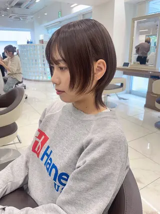 ショート カラー 店長福島成美/髪質 改善縮毛矯正/カラーのヘアスタイル