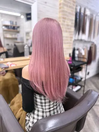 セミロング カラー 北沢 隆のヘアスタイル