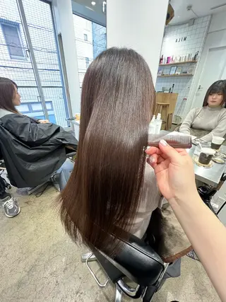 ロング カラー パーマ ✨髪質改善矯正× ブリーチ✨YU-KIのヘアスタイル