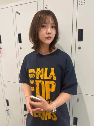 ミディアム 北九州美容室 🕊️わかな✂︎のヘアスタイル