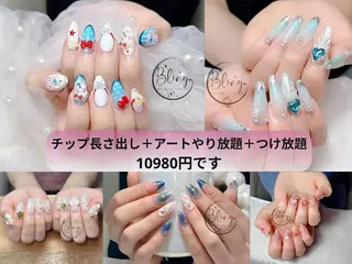 ロング カラー Bling Salonのネイルデザイン