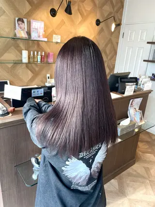 ミディアム カラー もり あおいのヘアスタイル