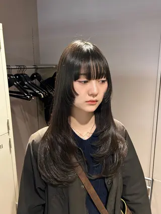 カラー 🥯縮毛/レイヤー/ ベージュヘア🥯のヘアスタイル