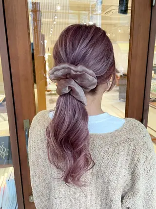 ミディアム カラー ヘアアレンジ 清水 ちひろ ✄トップスタイリストのヘアスタイル