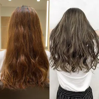 ロング カラー ヘアアレンジ TATSUYA アートディレクターのヘアスタイル