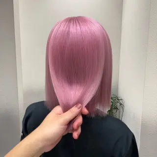 ミディアム カラー ✨ブリーチ支持No1 複雑履歴修正/舘岡のヘアスタイル