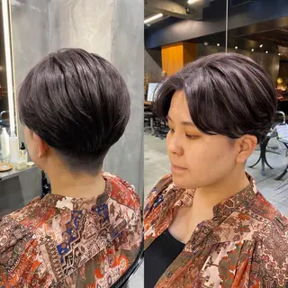 ショート カラー 透明感カラー🌿 グレージュ🐺陽介のヘアスタイル