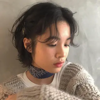 ショート パーマ ヘアアレンジ アンニュイヘア🪽 ayumiのヘアスタイル