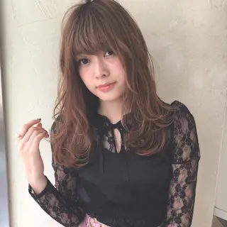 セミロング 上田 ヒロツグのヘアスタイル