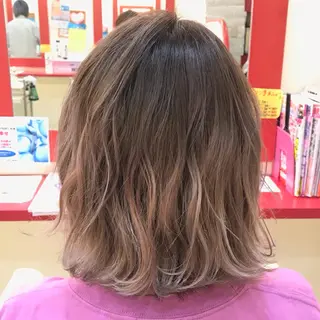 ミディアム カラー 櫻井 なんなのヘアスタイル